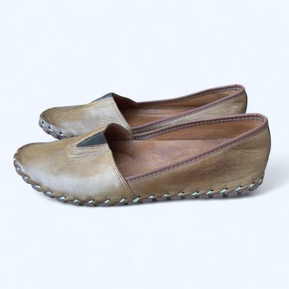 Spring Step Kathaleta Brown Slip On Leather Comfort Flats Arch Support size 41 - Picture 10 of 10